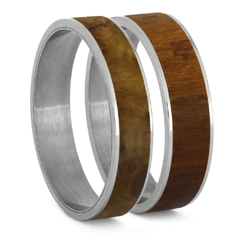 Queen Wood Inlay Components for Modular Rings