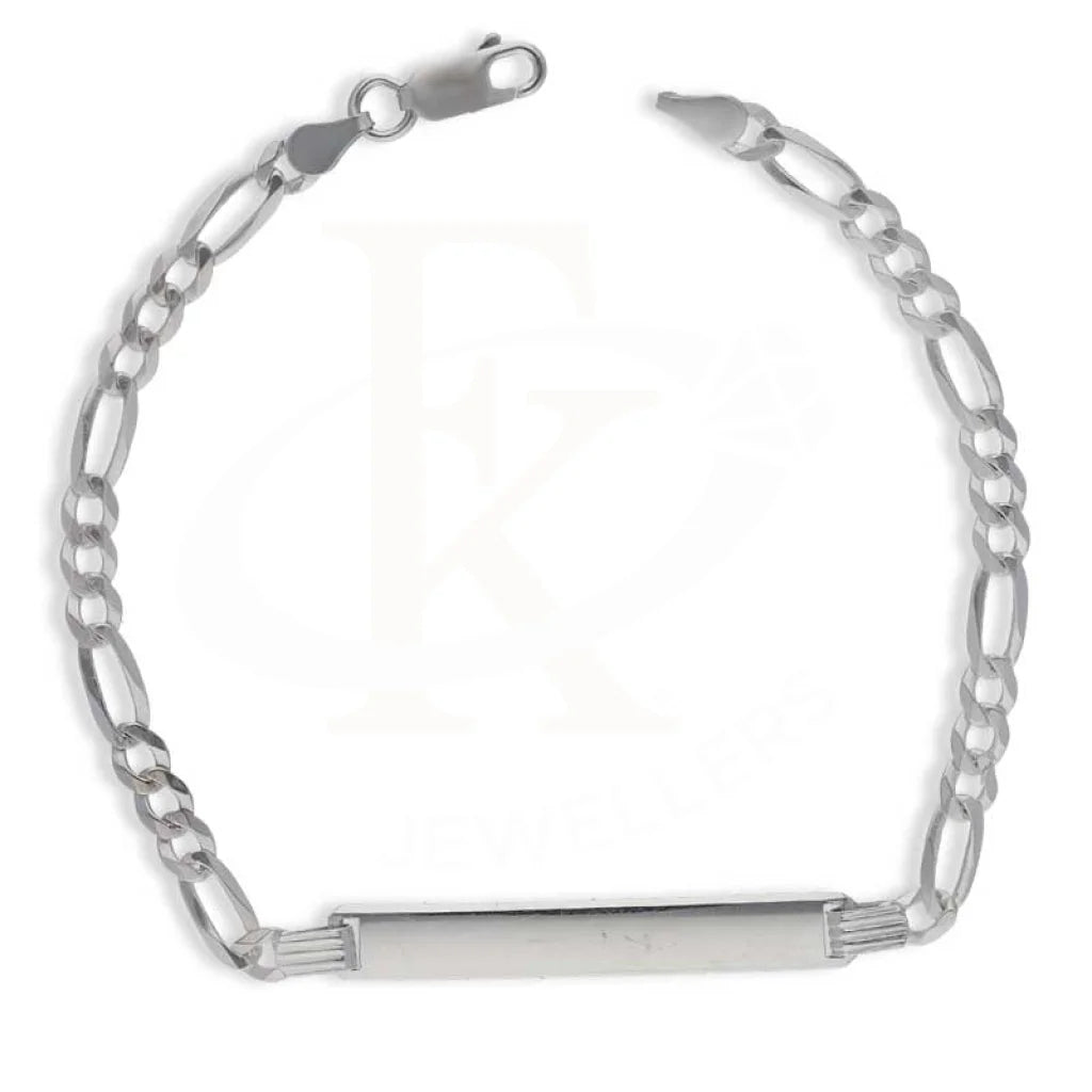 Sterling Silver 925 Men's Figaro Bracelet - FKJBRLSL2889