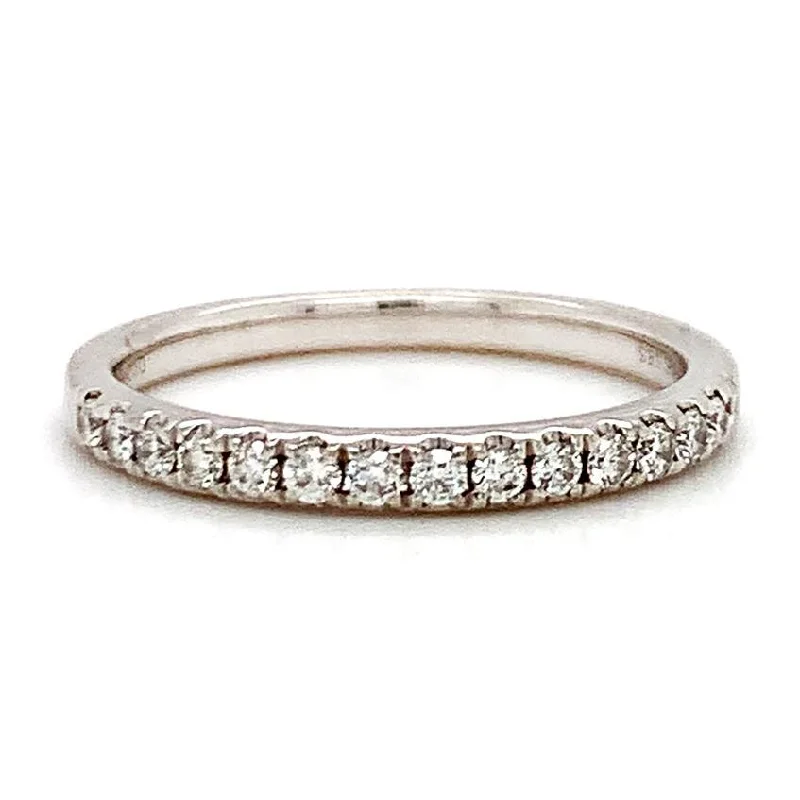 White Gold & Diamond Wedding Band