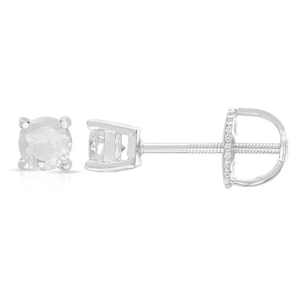 Sterling Silver Diamond Stud Earrings (1/ 10ct - 1 1/ 2ct TDW)