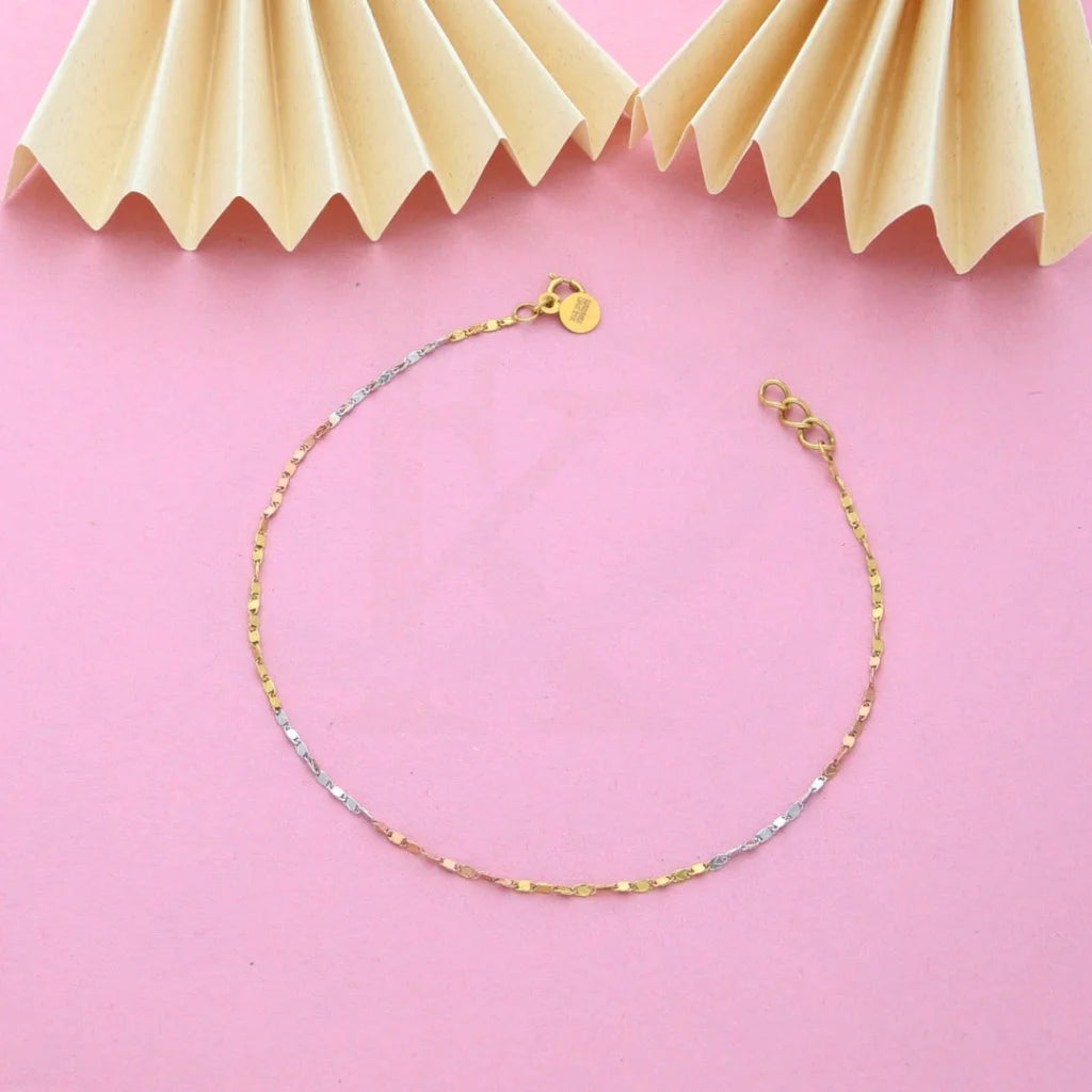 Gold Tri Tone Bracelet 21KT - FKJBRL21K7819