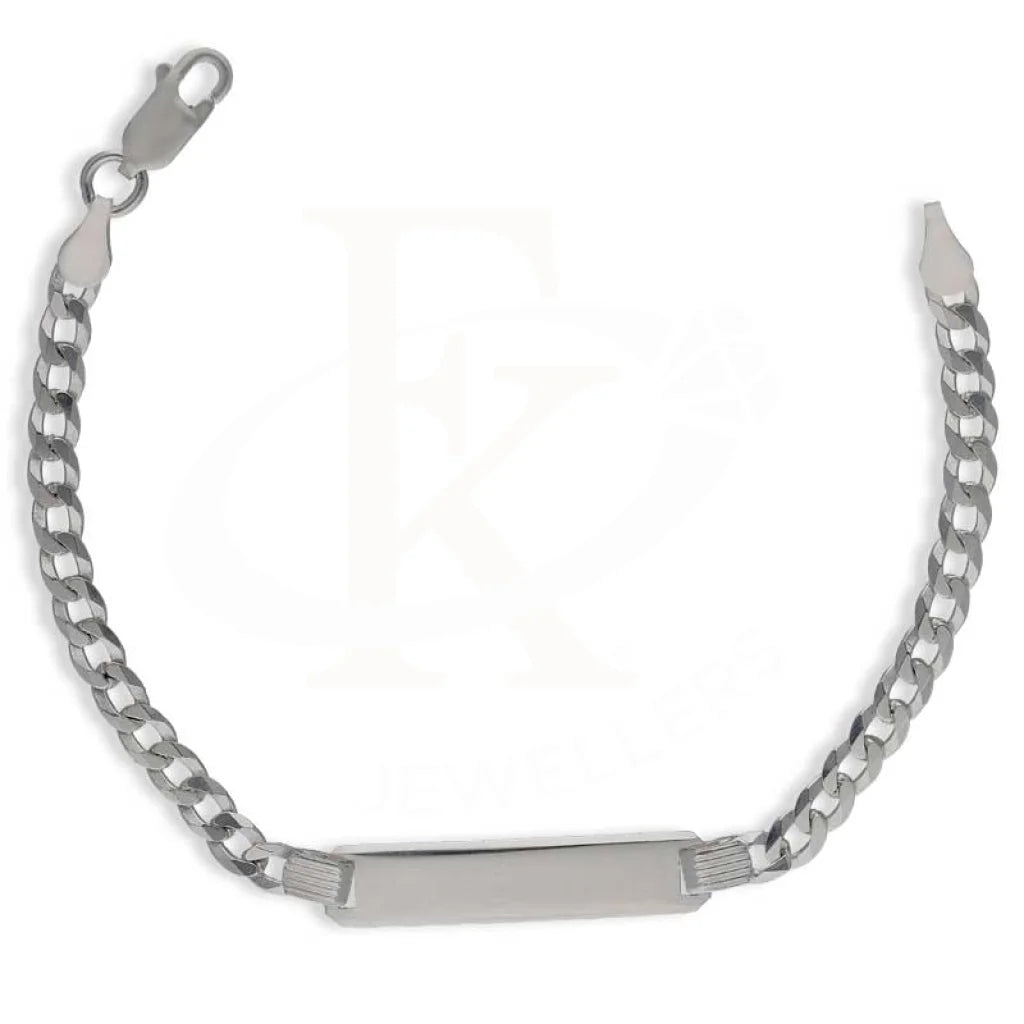 Sterling Silver 925 Men's Curb Bracelet - FKJBRLSL2894