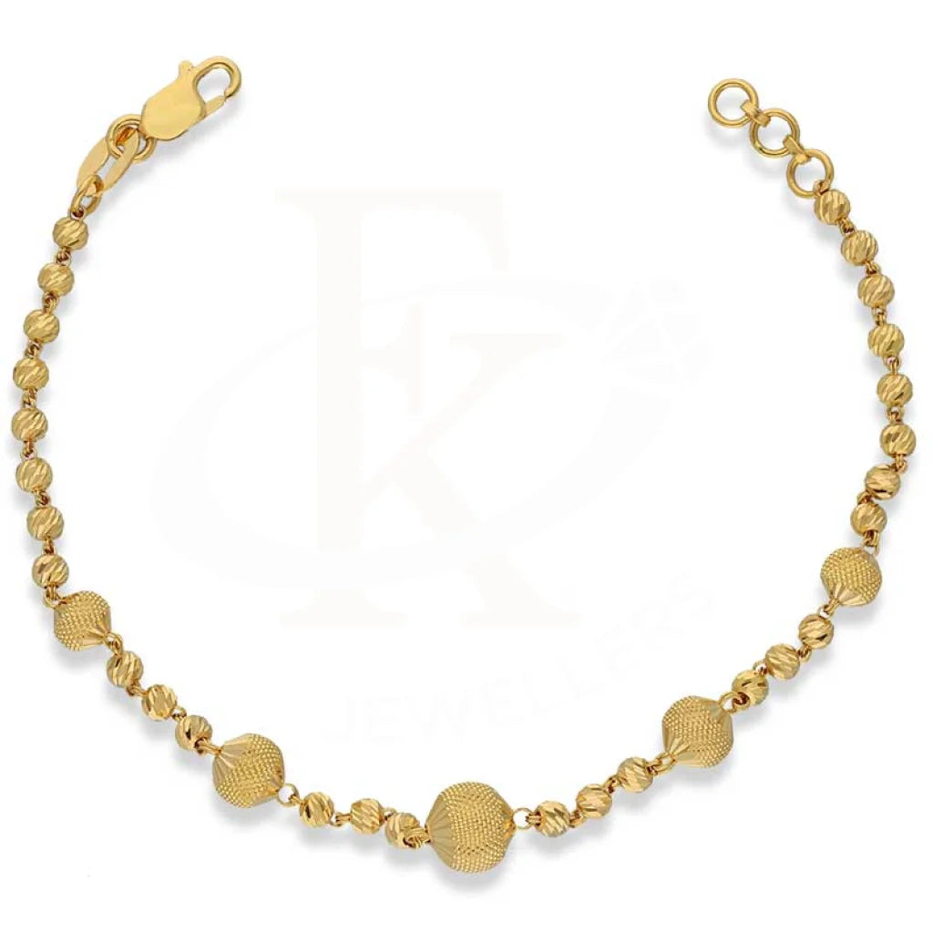 Gold Balls Shaped Bracelet 22KT - FKJBRL22K3014