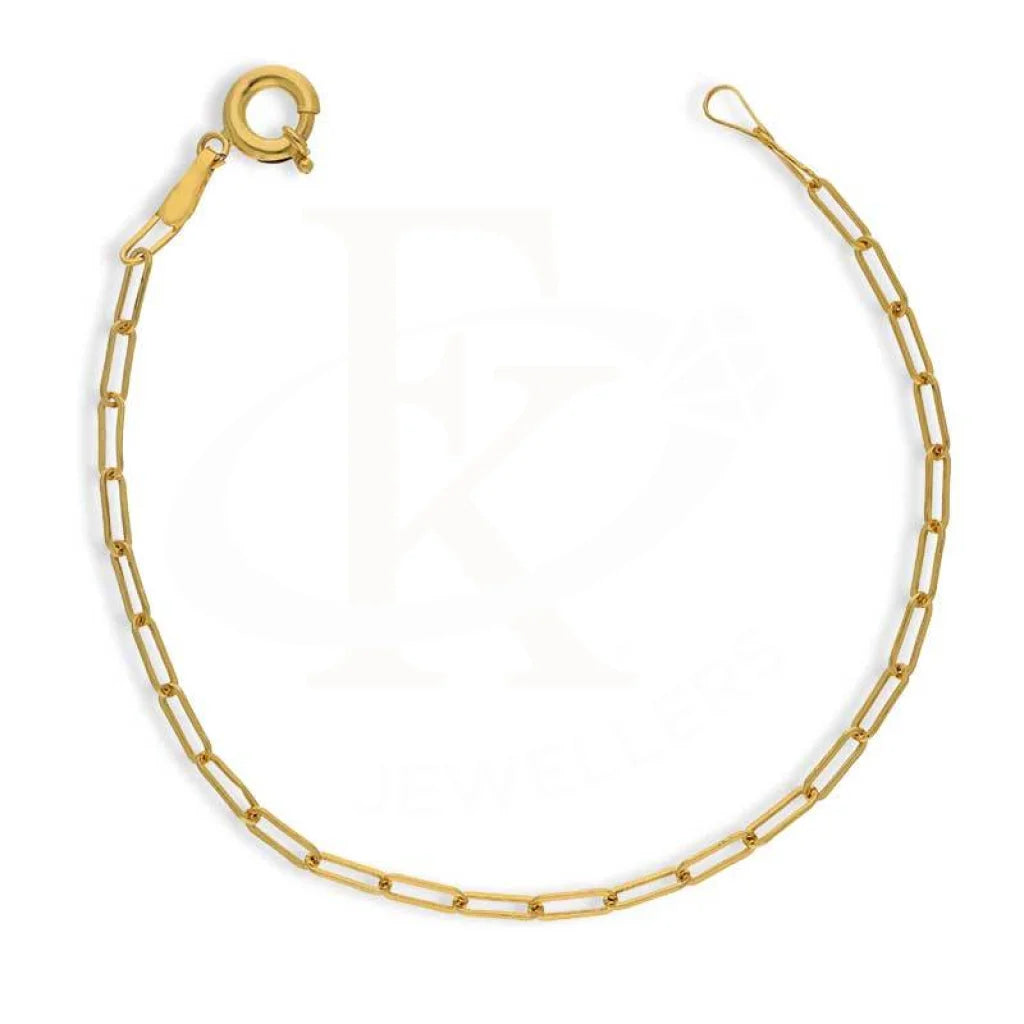 Gold Paper Clip Bracelet 21KT - FKJBRL21K2959