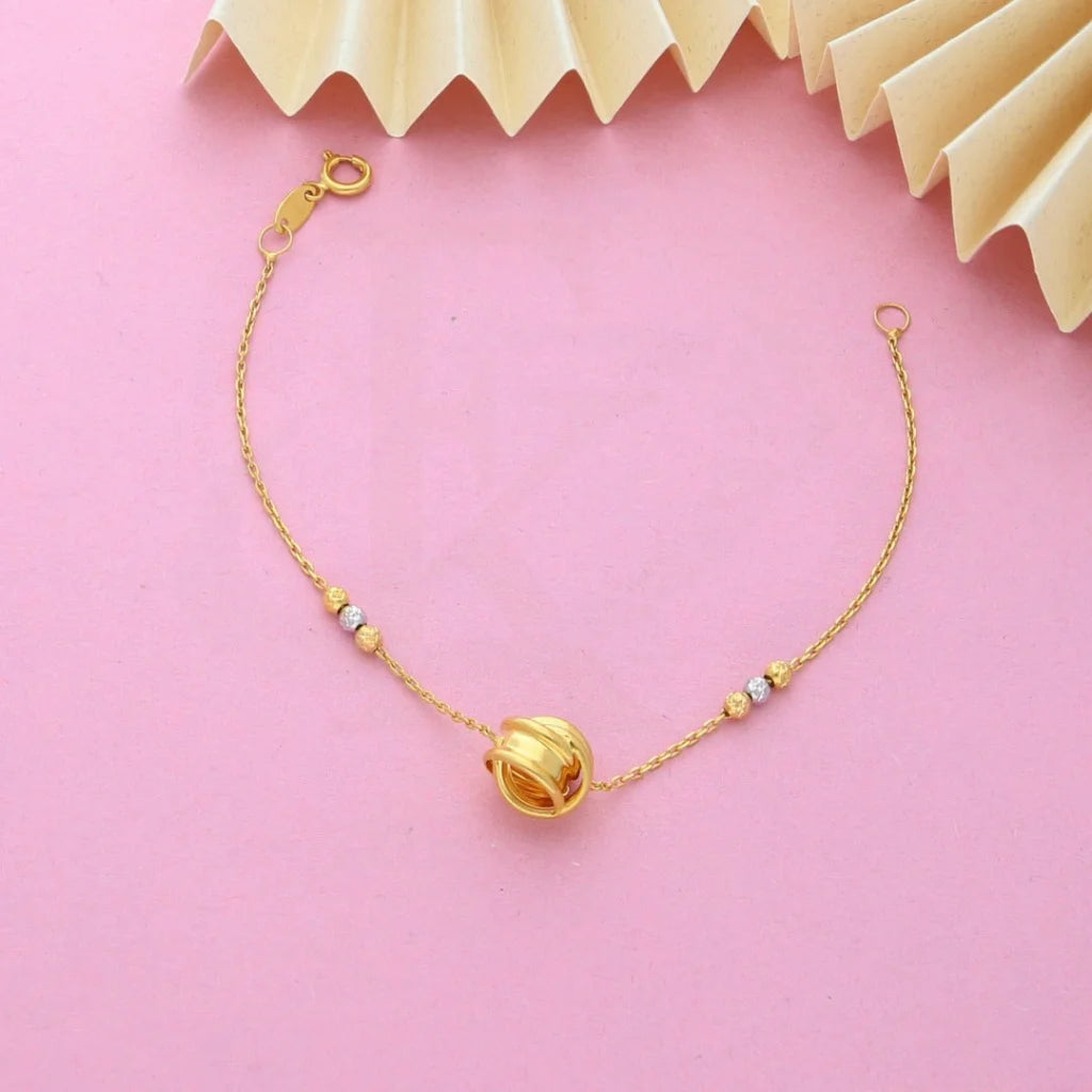 Gold Elegant Bracelet 21KT - FKJBRL21K7824