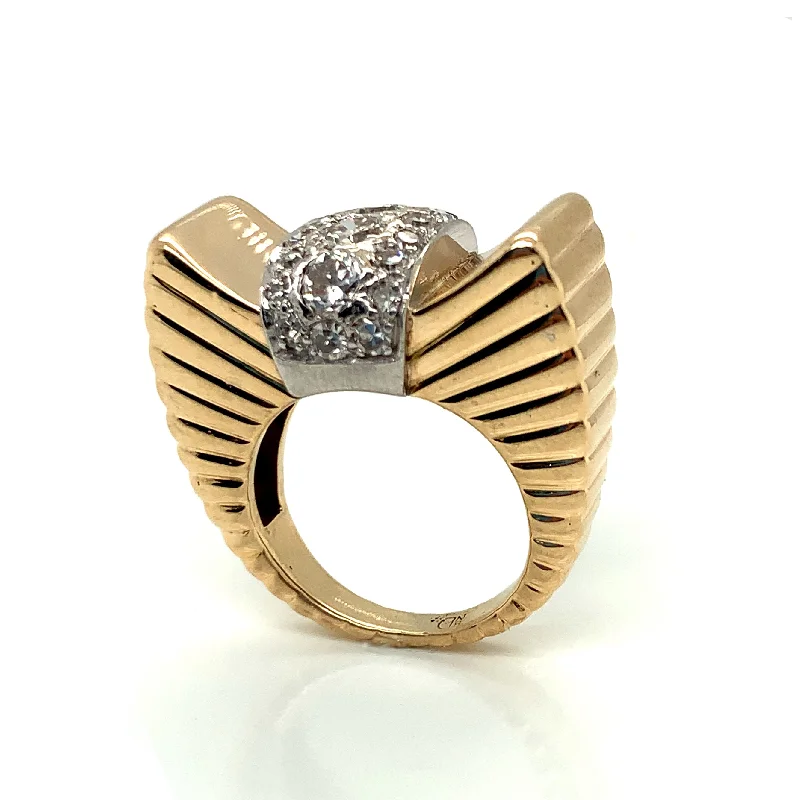 Diamond & Gold Vintage Ring- "Modern Love"