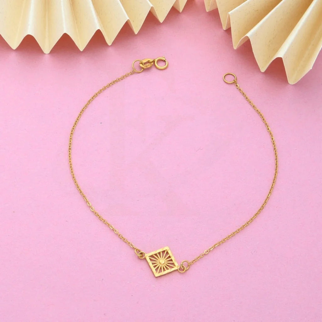 Gold Elegant Bracelet 21KT - FKJBRL21K7820