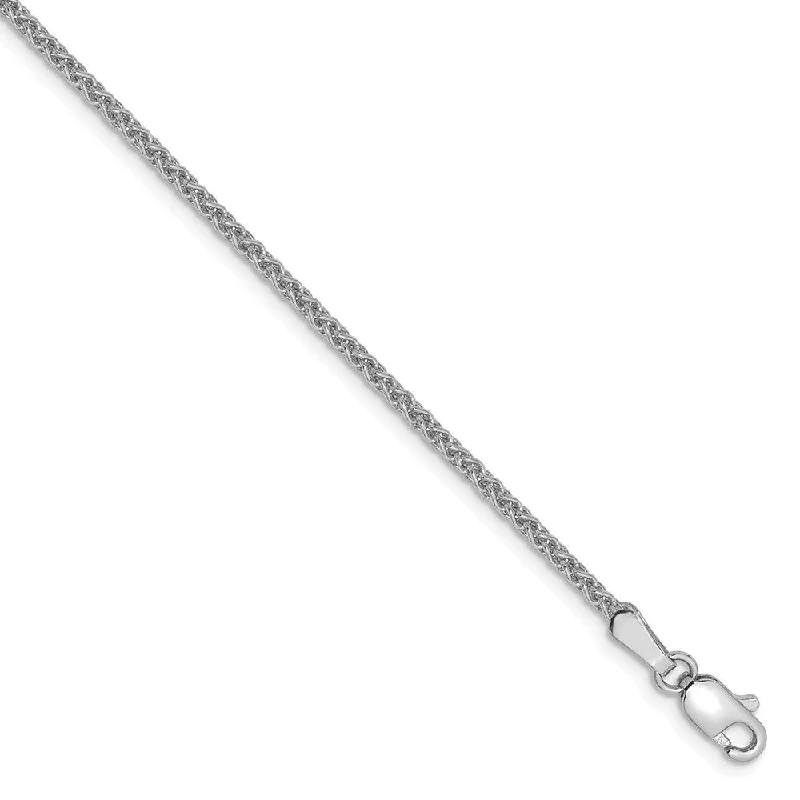 1.65mm, 14k White Gold, Solid Spiga Chain Bracelet