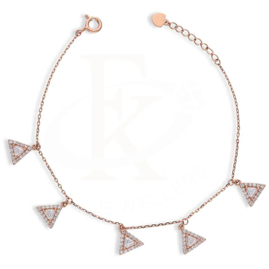 Sterling Silver 925 Rose Gold Plated Bracelet - FKJBRLSL2770