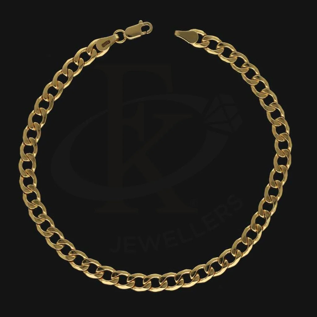 Gold Curb Bracelet 18KT - FKJBRL18K2936