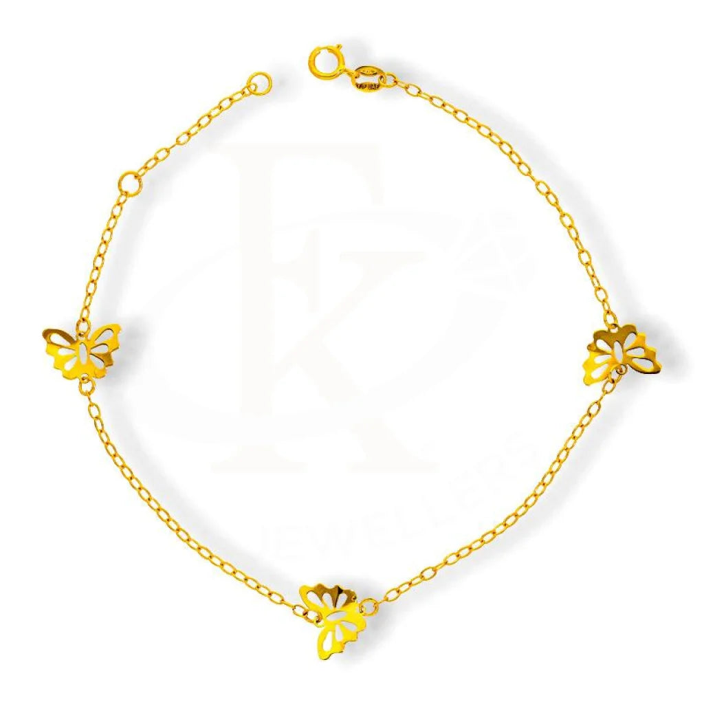 Gold Butterfly Bracelet 18KT - FKJBRL18K2163