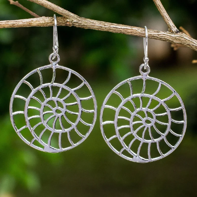 Sterling Silver 'Symbol of the Sea' Earrings (Thailand)