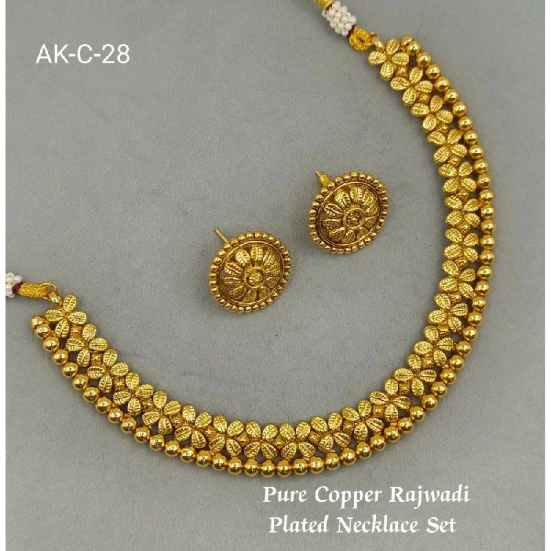 Akruti Collection Copper Plated Necklace Set