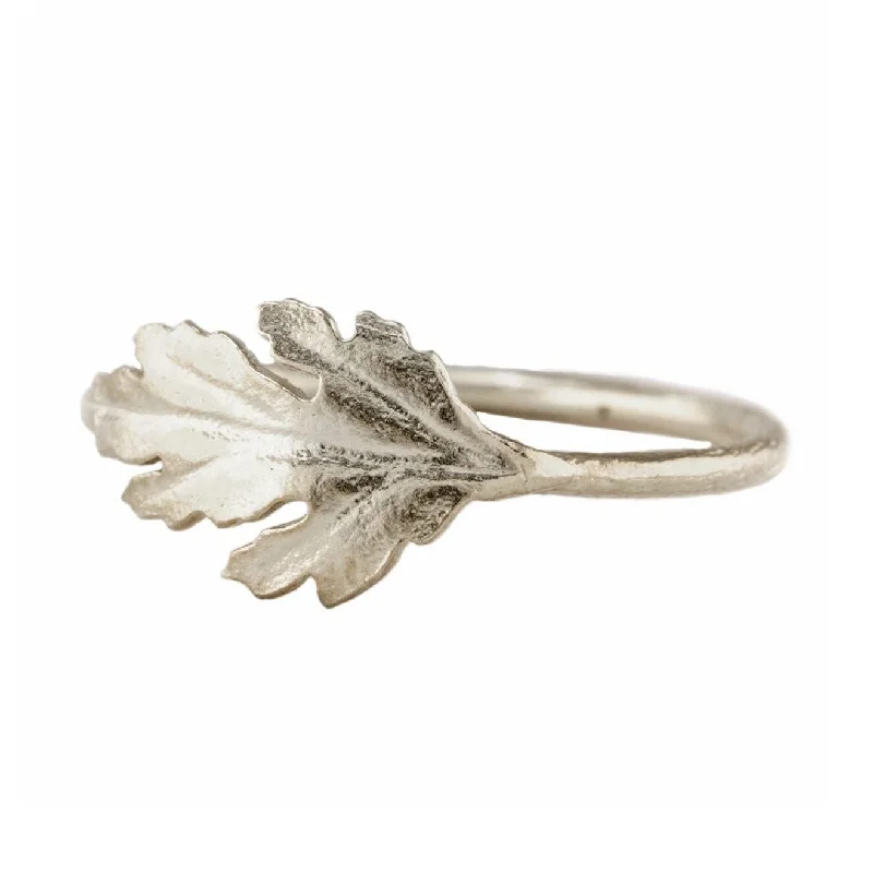 Sterling Silver Ring - "Chrysanthemum Leaf"