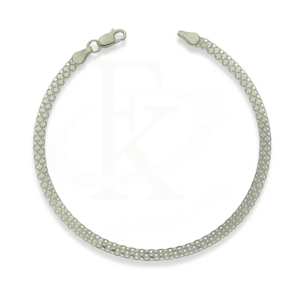 Sterling Silver 925 Flat Chain Bracelet - FKJBRLSL2960