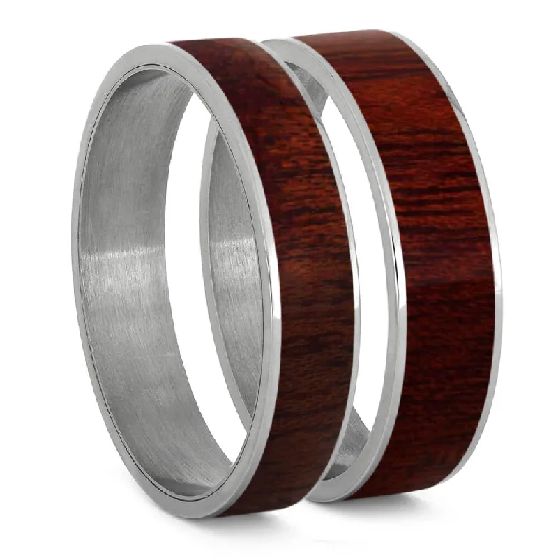 Bloodwood Inlay Components for Modular Rings