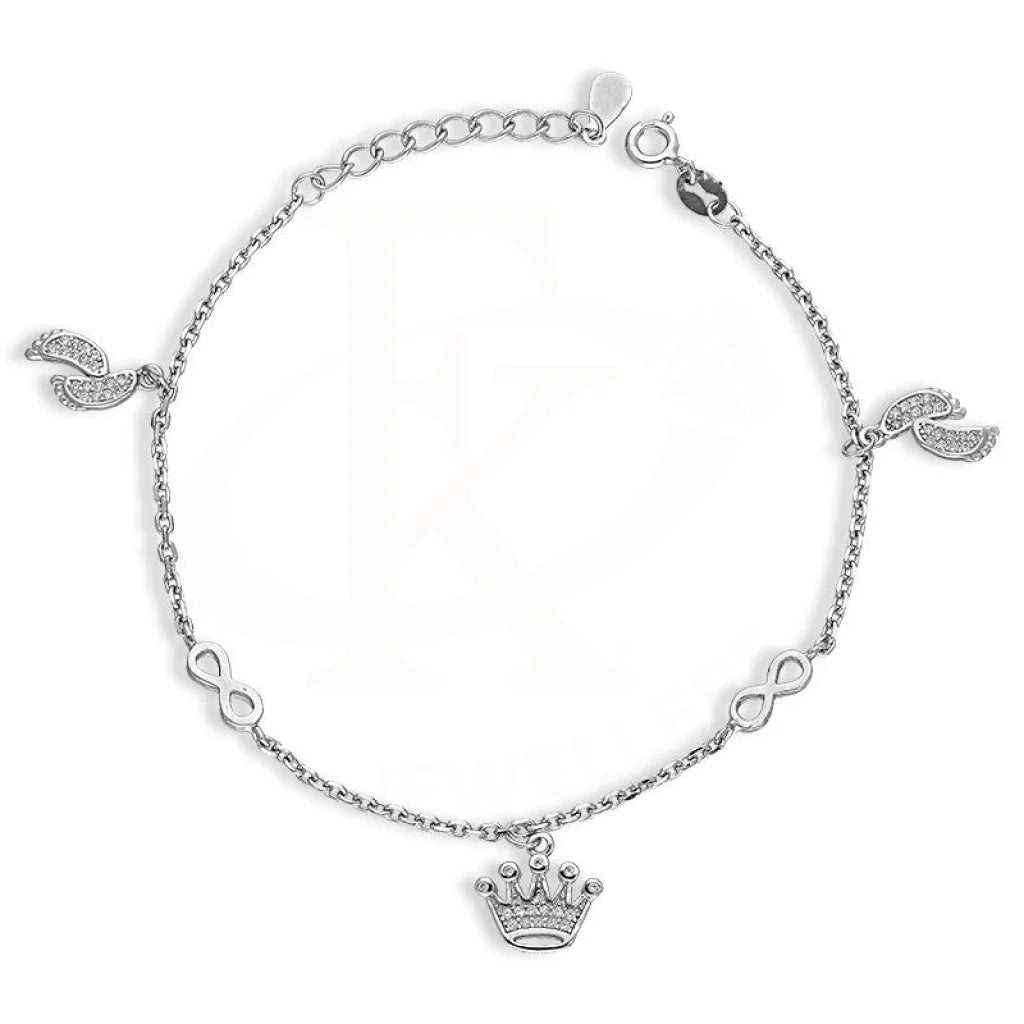 Sterling Silver 925 Hanging Charms Bracelet - FKJBRLSL2614