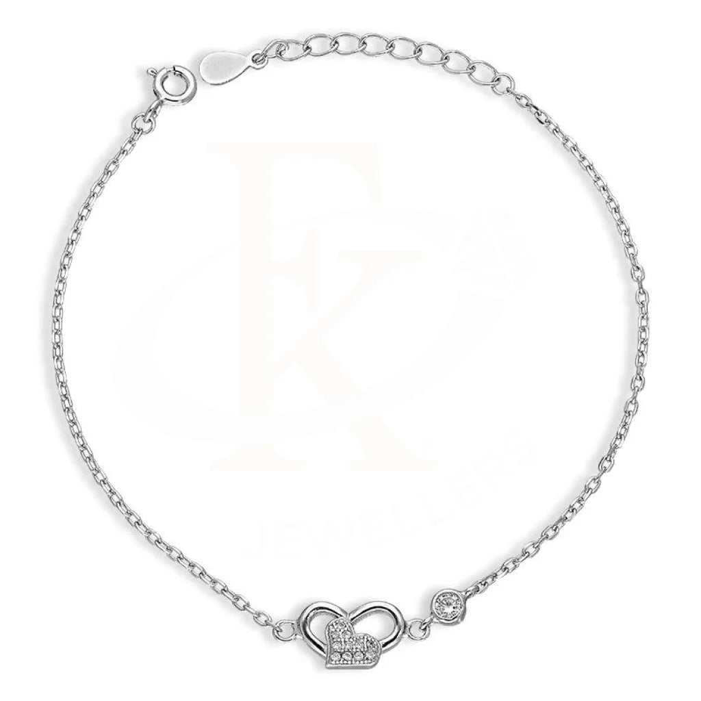 Sterling Silver 925 Heart Bracelet - FKJBRLSL2613