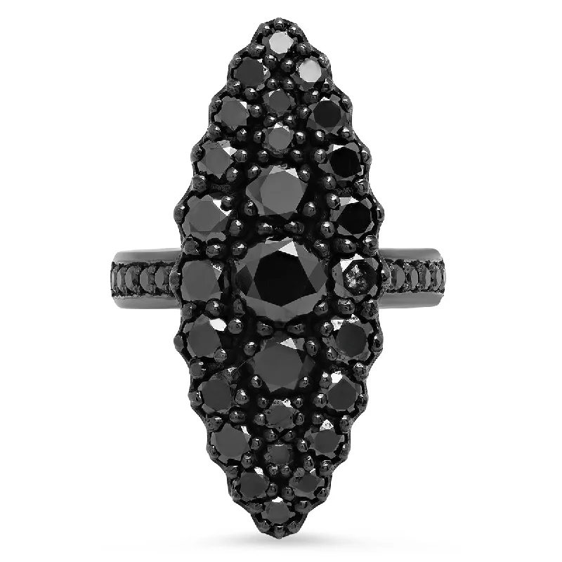 Jeanne D'arc Marquise Cluster Ring