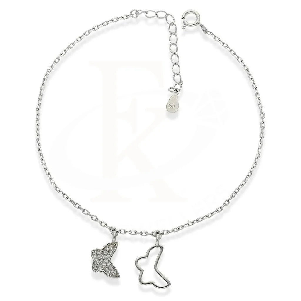 Sterling Silver 925 Butterfly Bracelet - FKJBRLSL2343