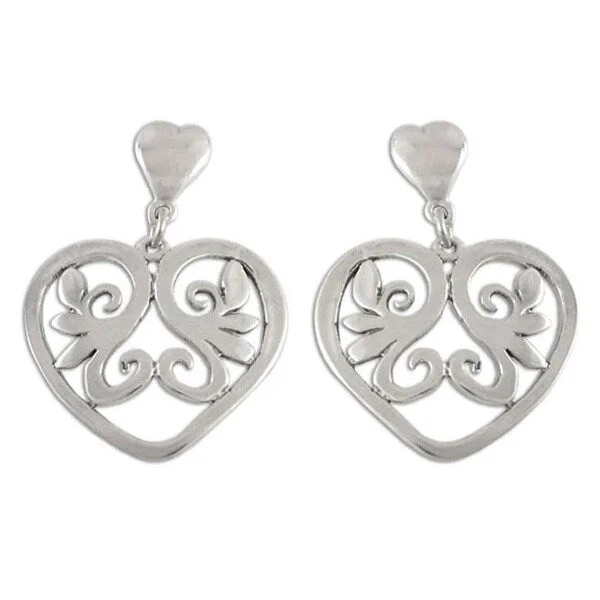 Handmade Sterling Silver 'Eternal Love' Earrings (Mexico)