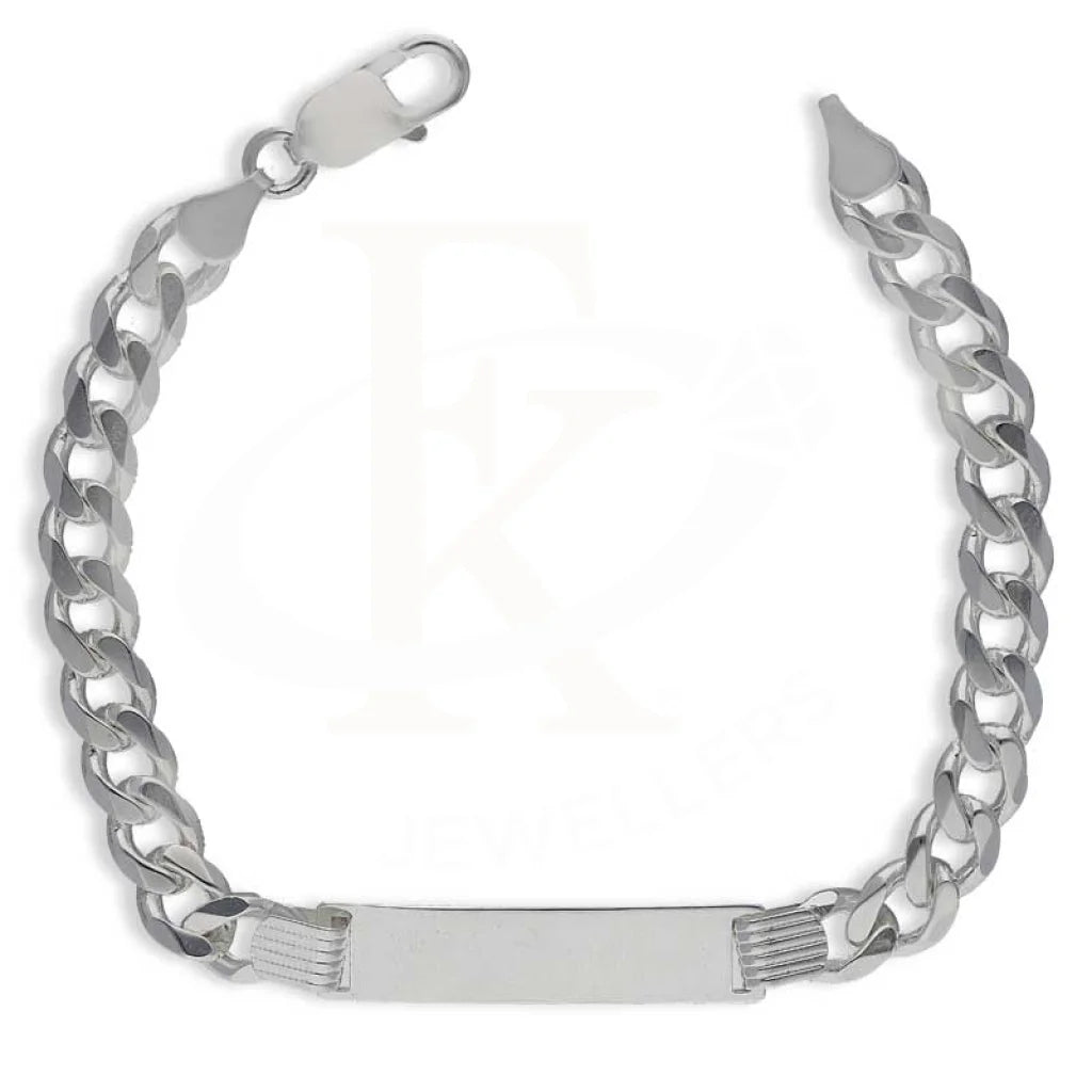 Sterling Silver 925 Men's Curb Bracelet - FKJBRLSL2892