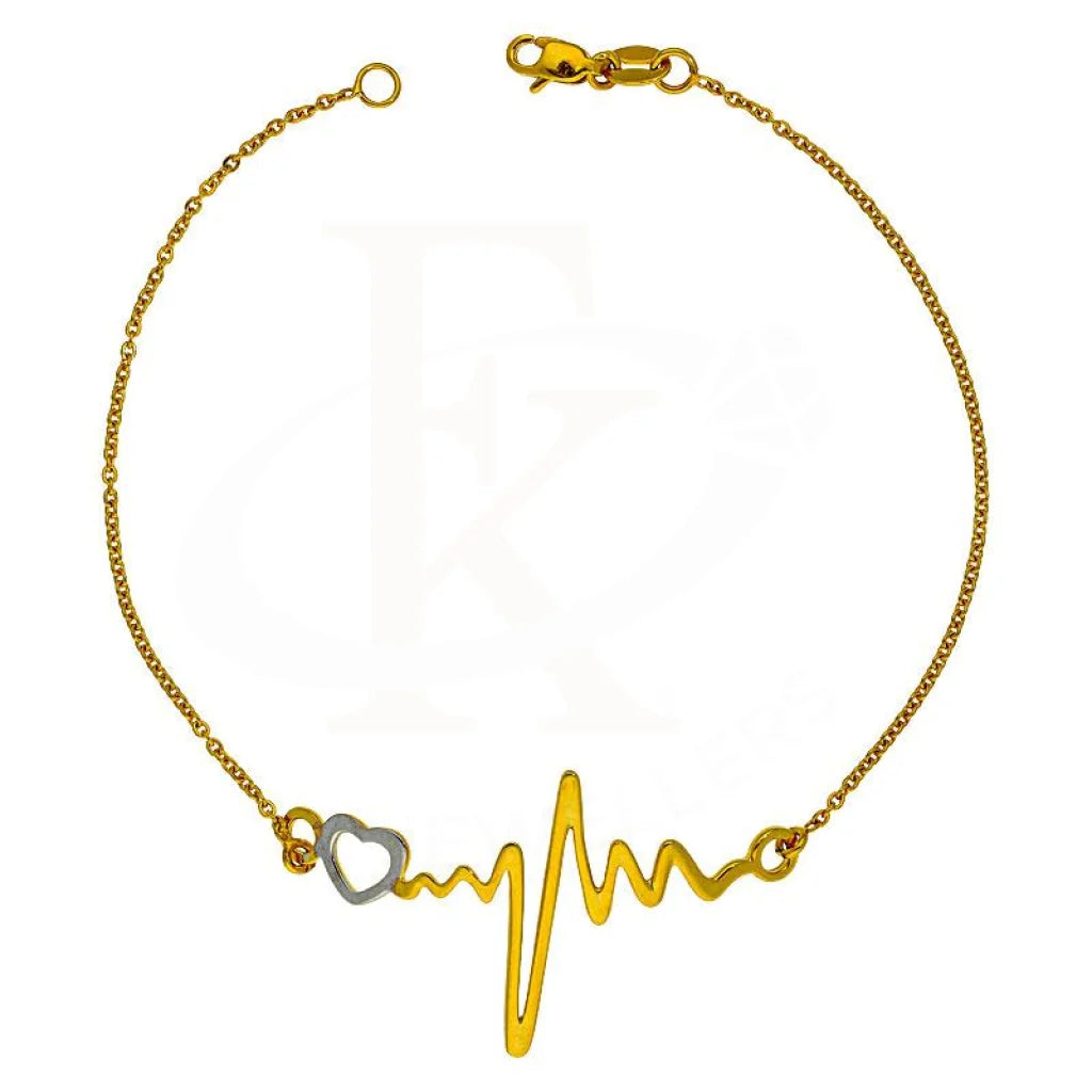 Gold Heartbeat Bracelet 18KT - FKJBRL2118