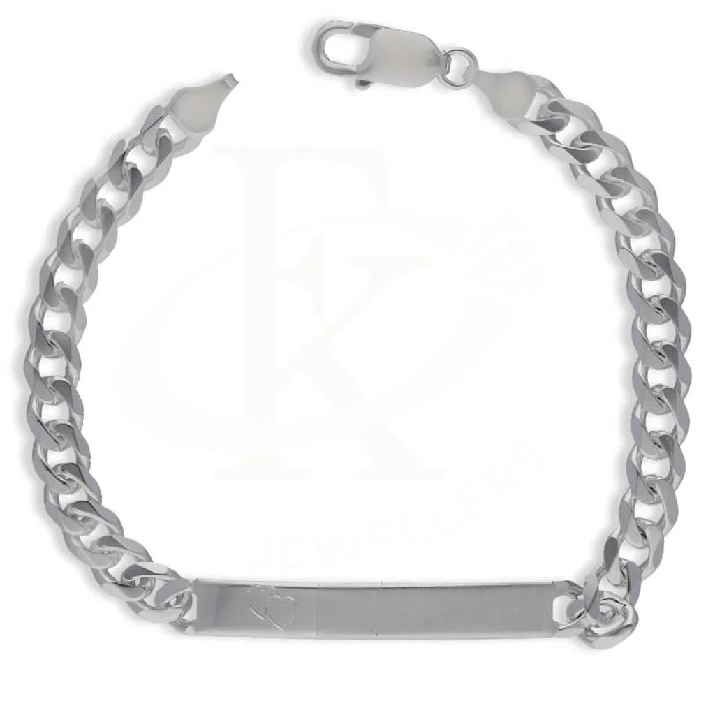 Sterling Silver 925 Men's Curb Bracelet - FKJBRLSL2890