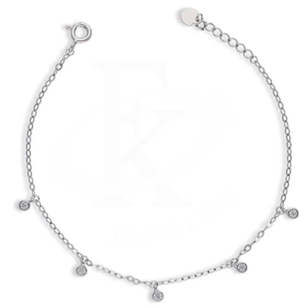 Sterling Silver 925 Solitaires Bracelet - FKJBRLSL2828