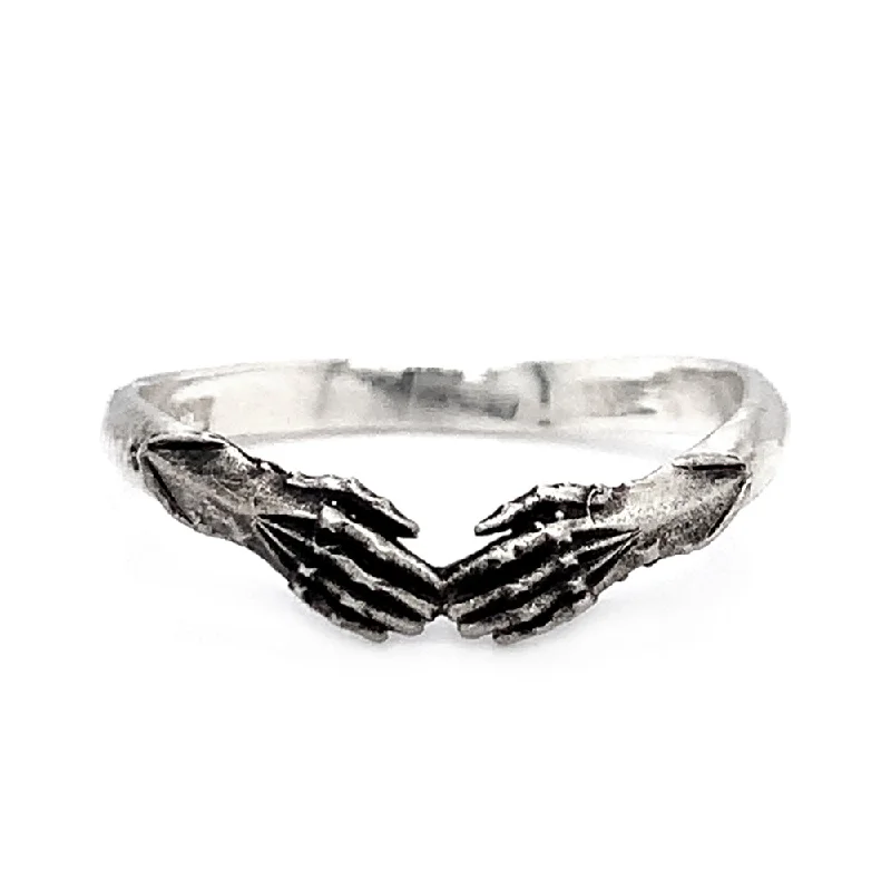 Sterling Silver Gauntlet Ring - "Solemn Promise"