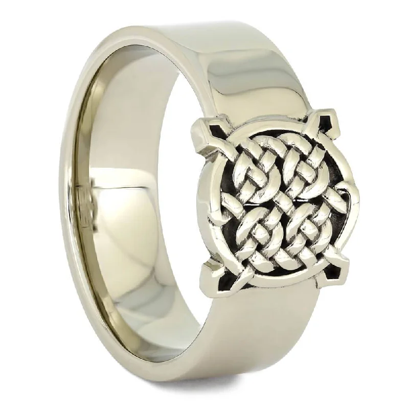 Amazing Solid Gold Celtic Signet Ring