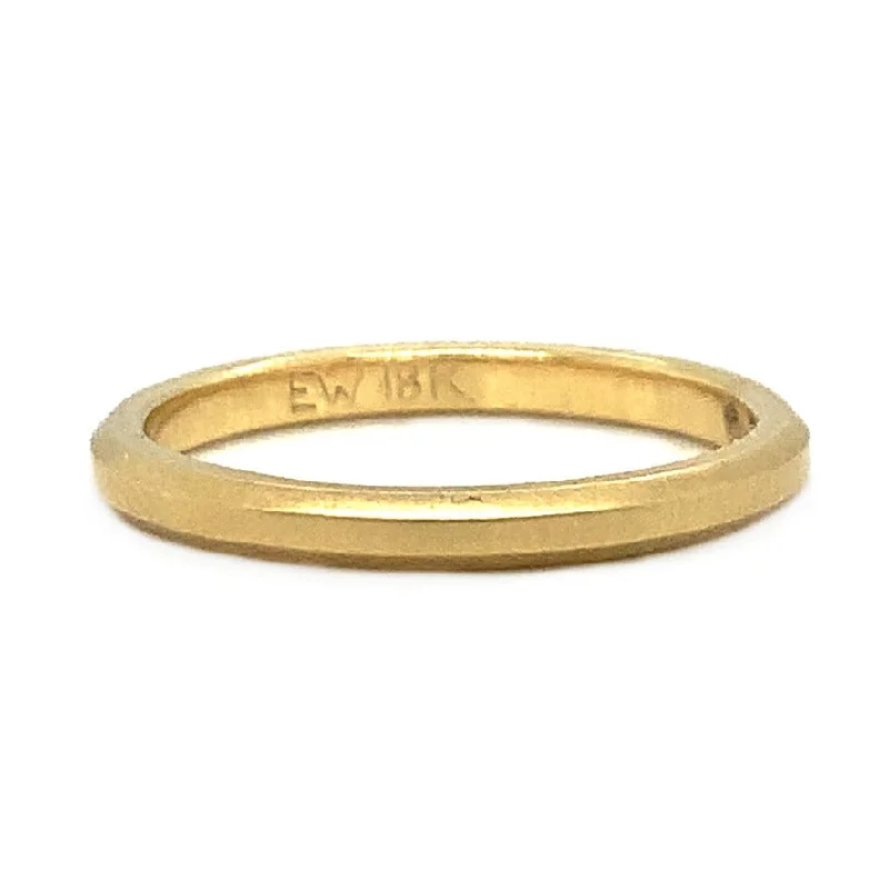 Yellow Gold  Wedding Band - "Hana"