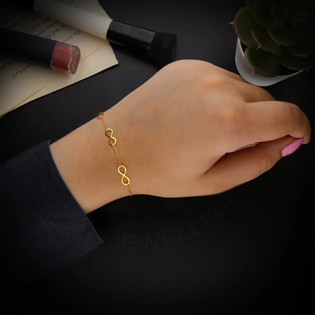 Gold Infinity Bracelet 21KT - FKJBRL21KM5410