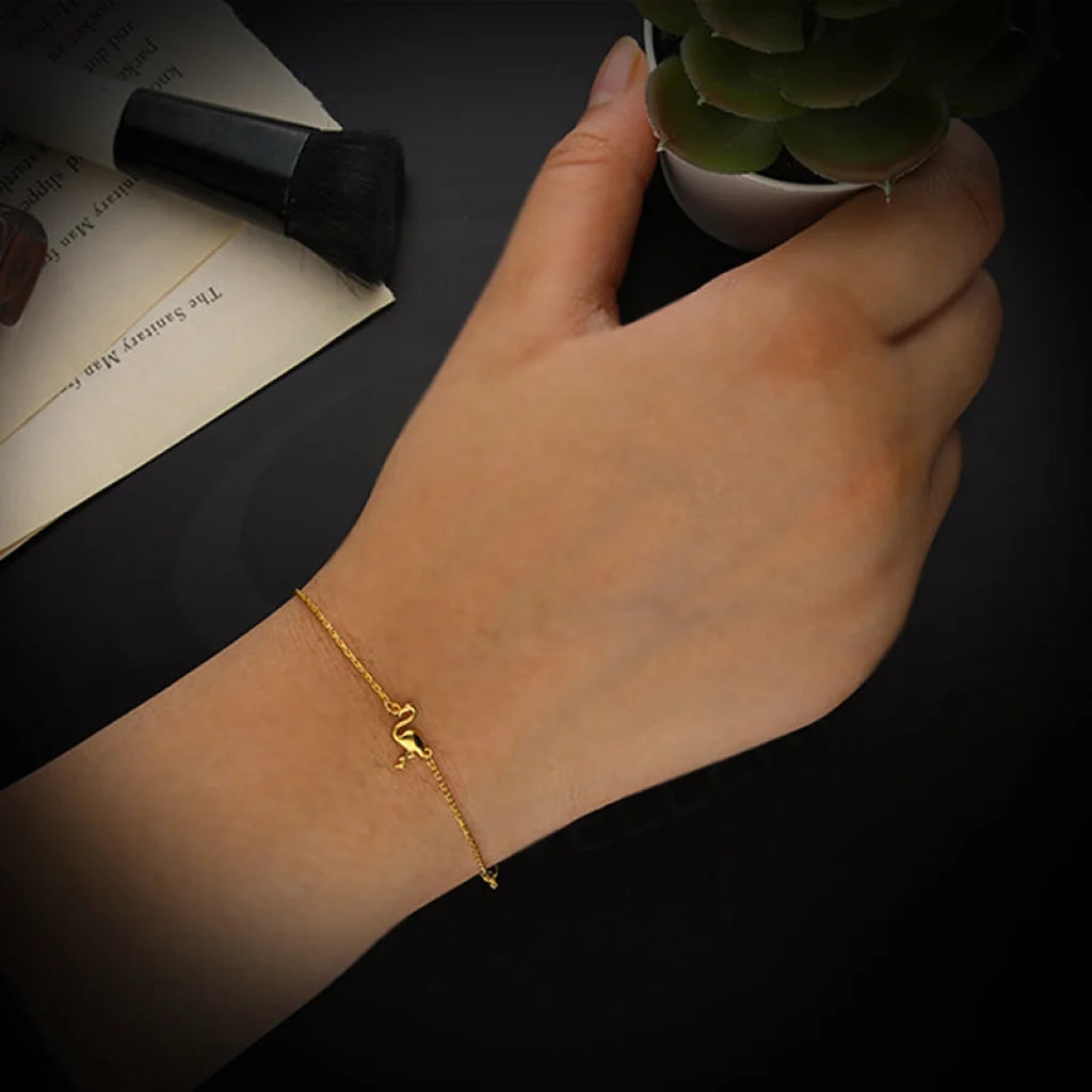 Gold Swan Bracelet 21KT - FKJBRL21KM5421