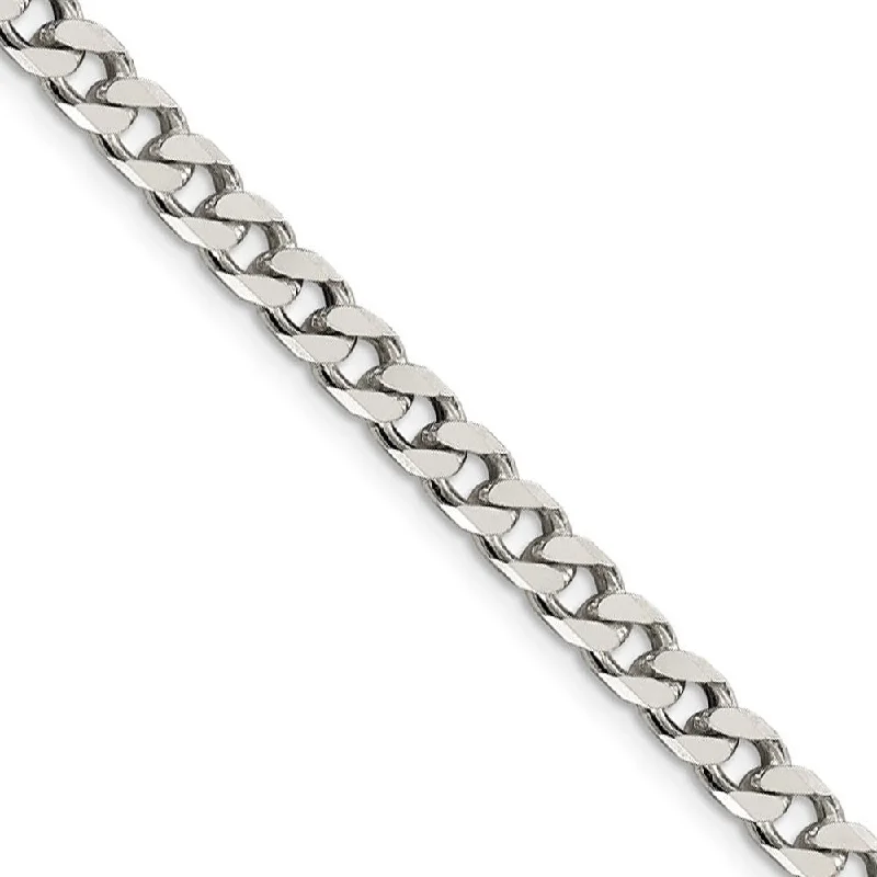 5mm Sterling Silver Solid Curb Chain Bracelet